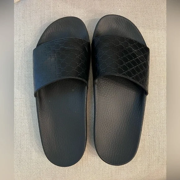 Authentic Gucci Slides women - Micro Guccissima - Picture 6 of 7